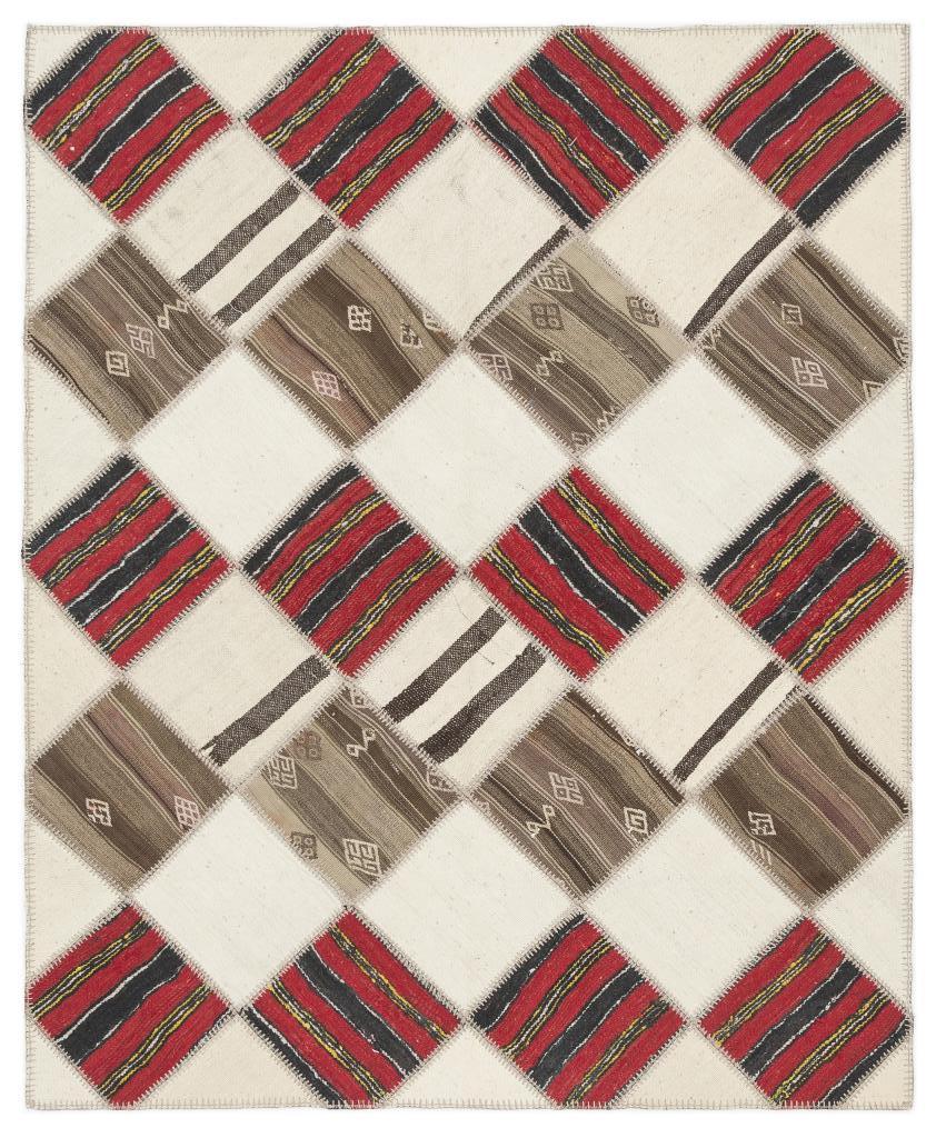 Apex Kilim Patchwork Unique Striped 1495 175 x 217 cm