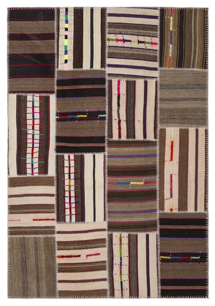 Apex Kilim Patchwork Unique Striped 2218 160 x 230 cm