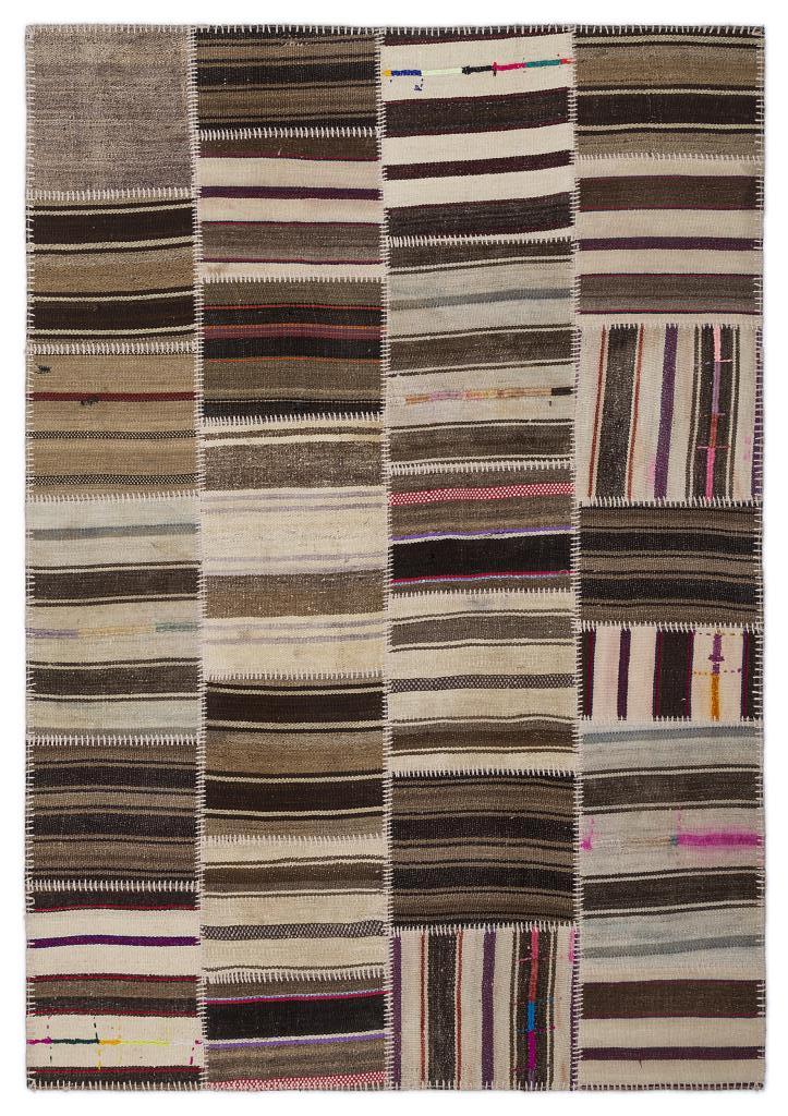 Apex Kilim Patchwork Unique Striped 2225 160 x 230 cm