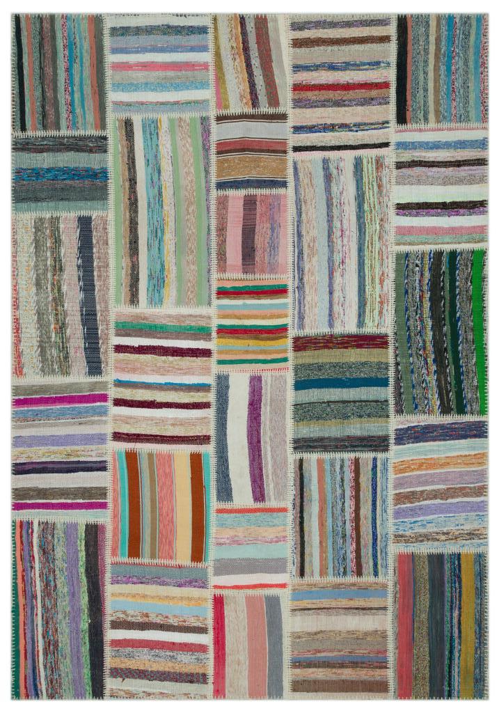 Apex Kilim Patchwork Unique Striped 22400 190 x 275 cm