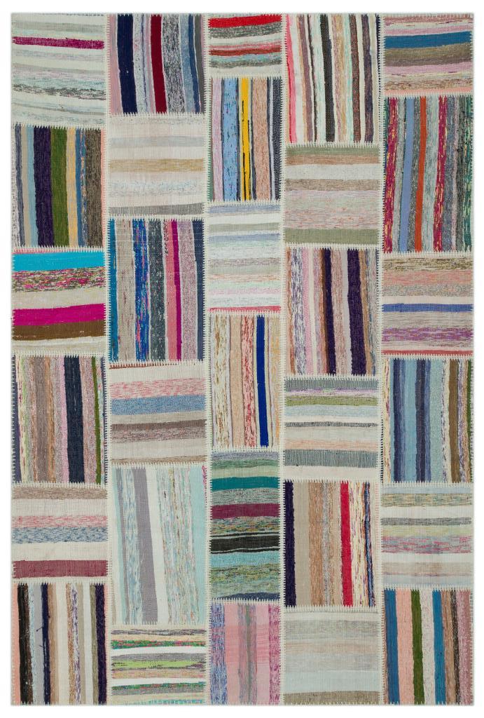 Apex Kilim Patchwork Unique Striped 22402 188 x 278 cm