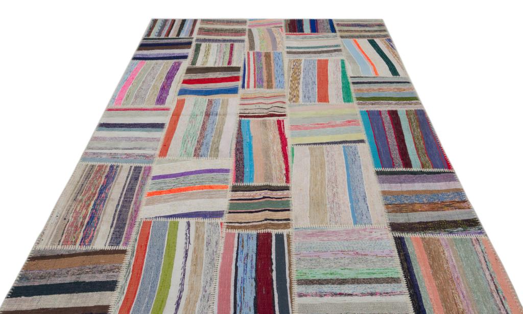 Apex Kilim Patchwork Unique Striped 22403 186 x 278 cm