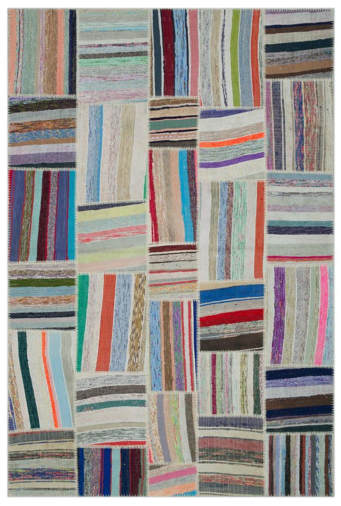 Apex Kilim Patchwork Unique Striped 22403 186 x 278 cm