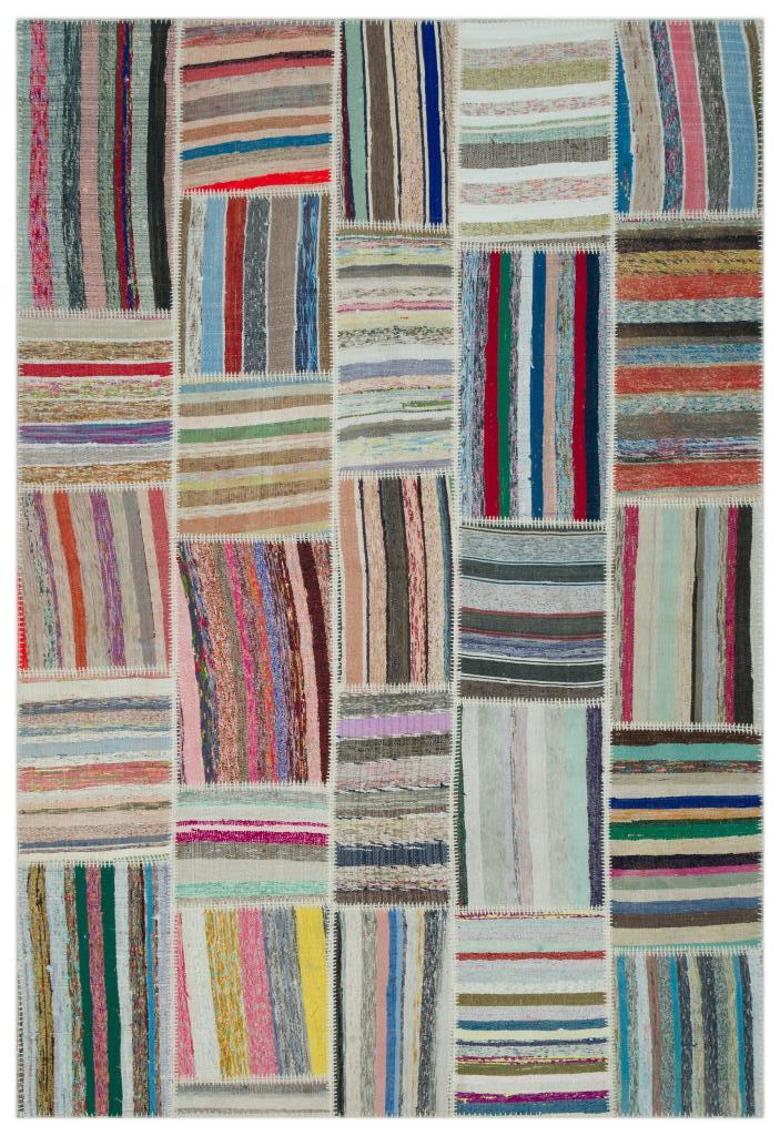 Apex Kilim Patchwork Unique Striped 22407 190 x 280 cm