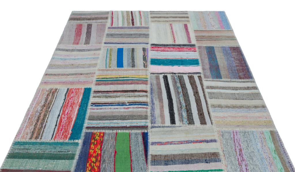 Apex Kilim Patchwork Unique Striped 22489 160 x 220 cm