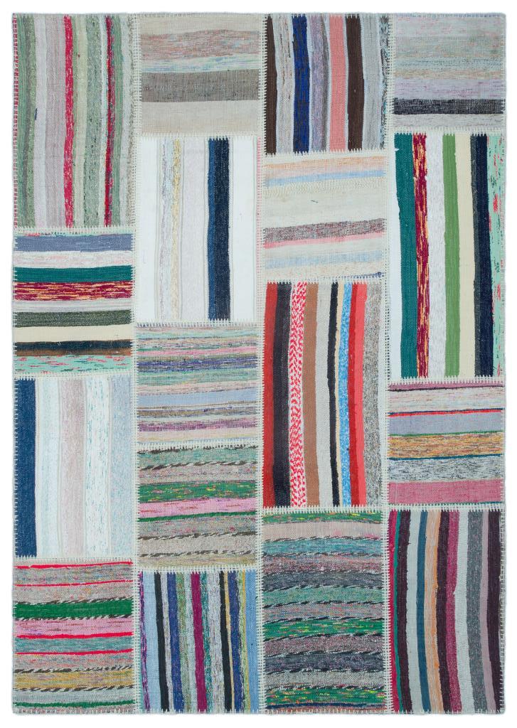 Apex Kilim Patchwork Unique Striped 22501 160 x 230 cm