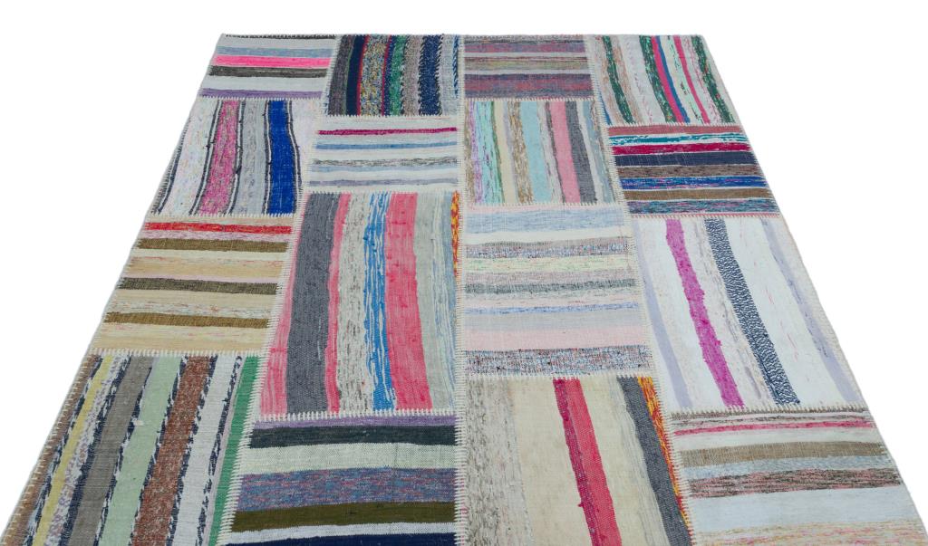 Apex Kilim Patchwork Unique Striped 22503 160 x 230 cm
