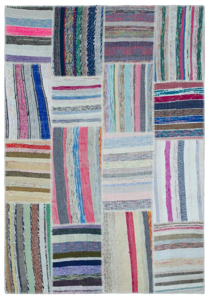 Apex Kilim Patchwork Unique Striped 22503 160 x 230 cm
