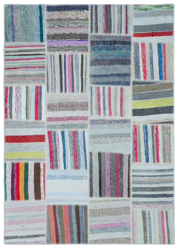 Apex Kilim Patchwork Unique Striped 22506 160 x 225 cm