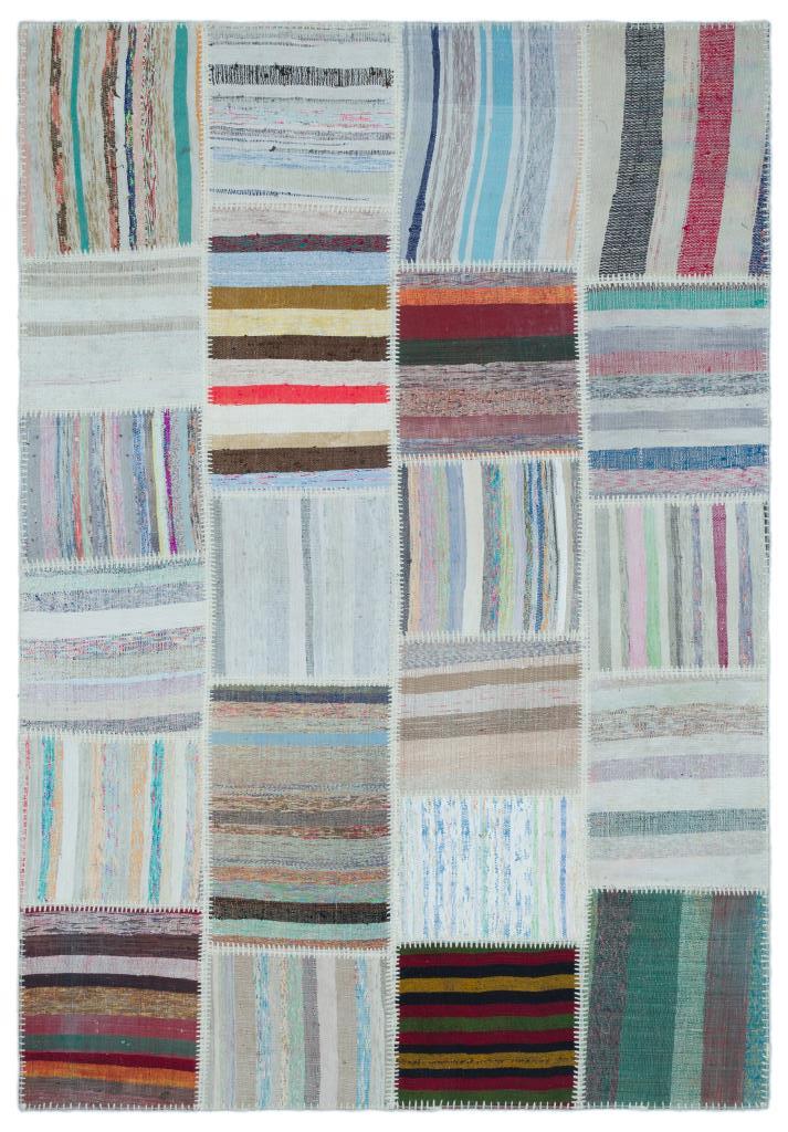 Apex Kilim Patchwork Unique Striped 22513 160 x 230 cm