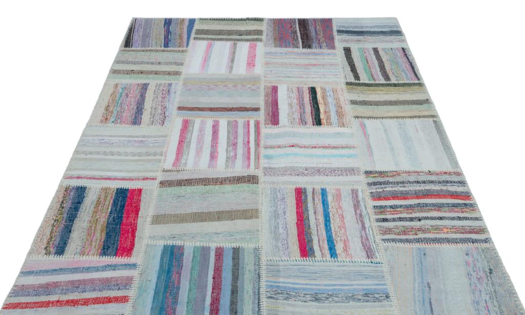 Apex Kilim Patchwork Unique Striped 22517 160 x 225 cm