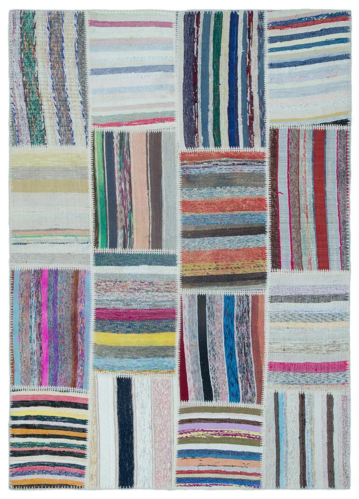 Apex Kilim Patchwork Unique Striped 22519 160 x 225 cm