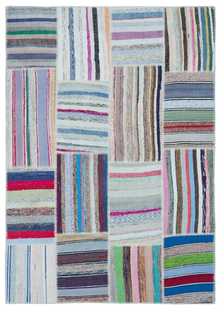 Apex Kilim Patchwork Unique Striped 22522 160 x 226 cm