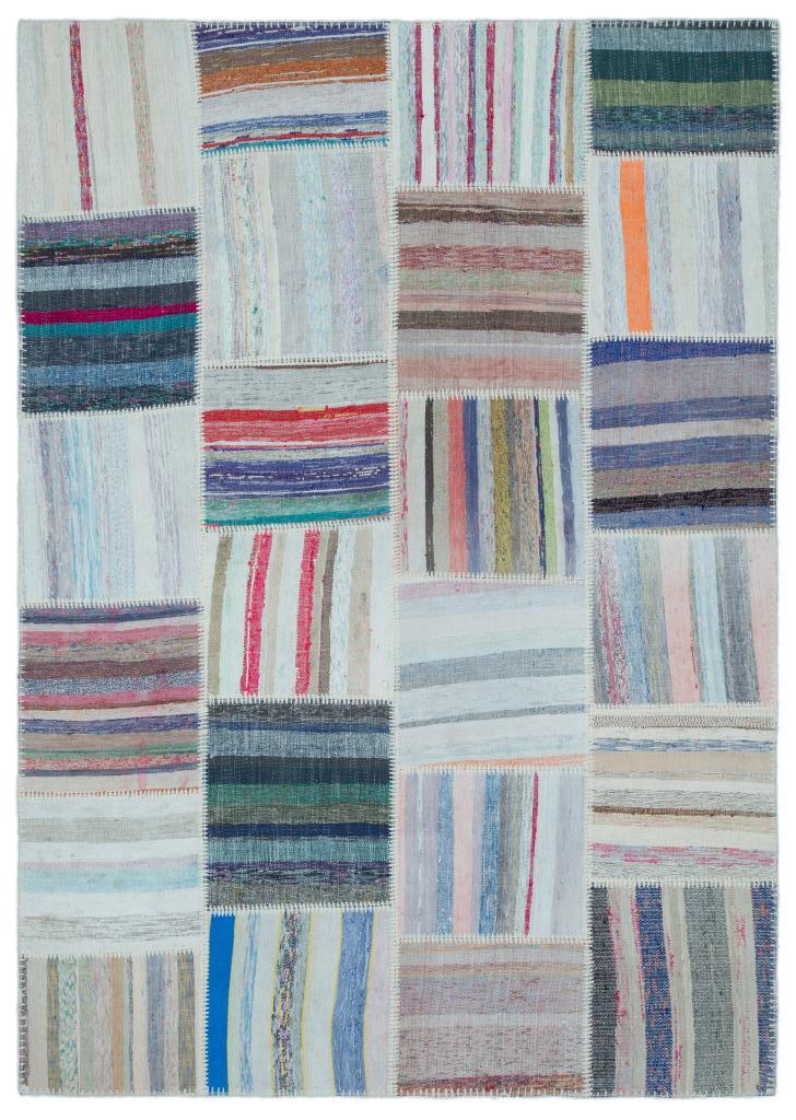 Apex Kilim Patchwork Unique Striped 22527 160 x 225 cm