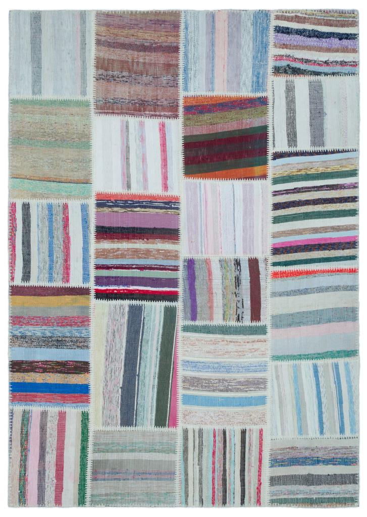 Apex Kilim Patchwork Unique Striped 22533 160 x 227 cm