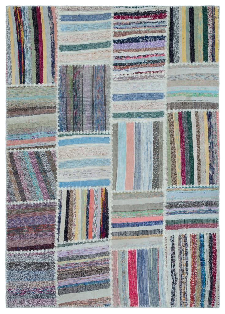 Apex Kilim Patchwork Unique Striped 22534 160 x 224 cm