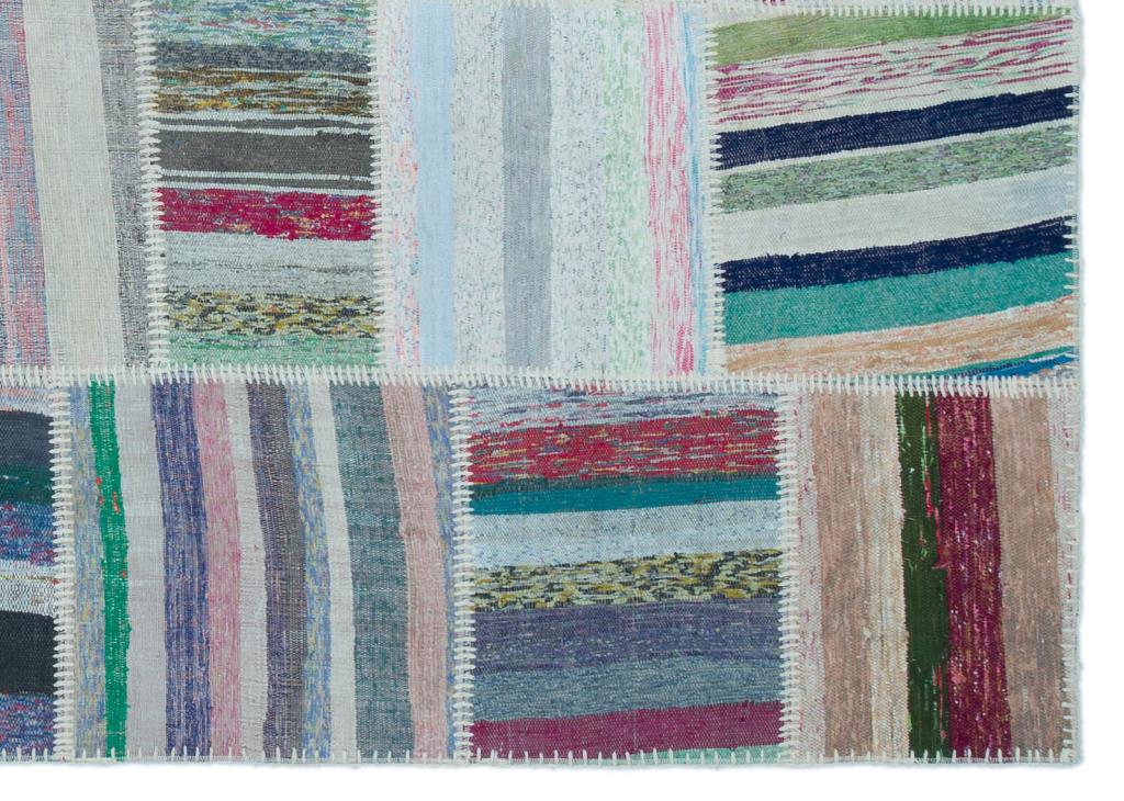 Apex Kilim Patchwork Unique Striped 22535 160 x 223 cm
