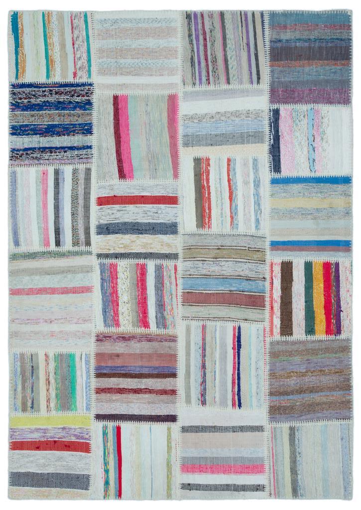 Apex Kilim Patchwork Unique Striped 22538 160 x 230 cm