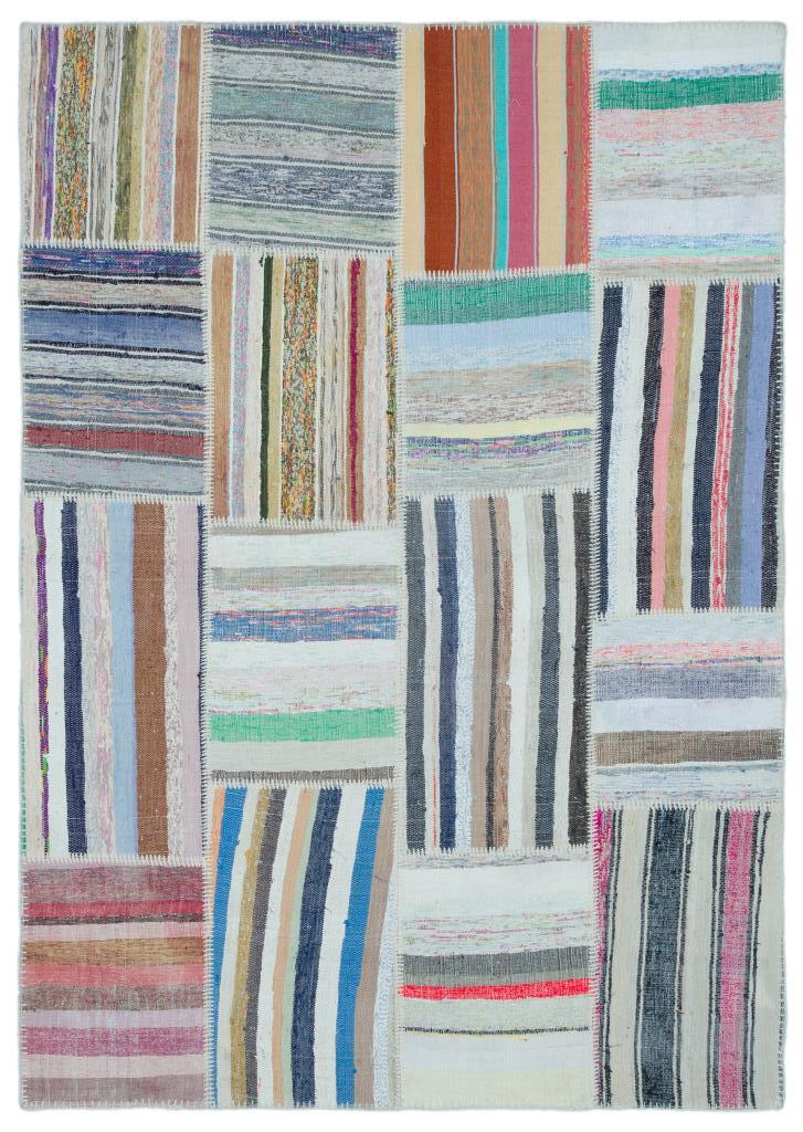 Apex Kilim Patchwork Unique Striped 22541 160 x 225 cm