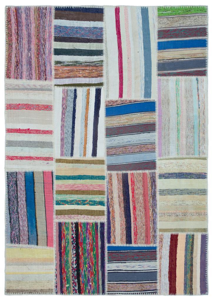 Apex Kilim Patchwork Unique Striped 22542 160 x 225 cm
