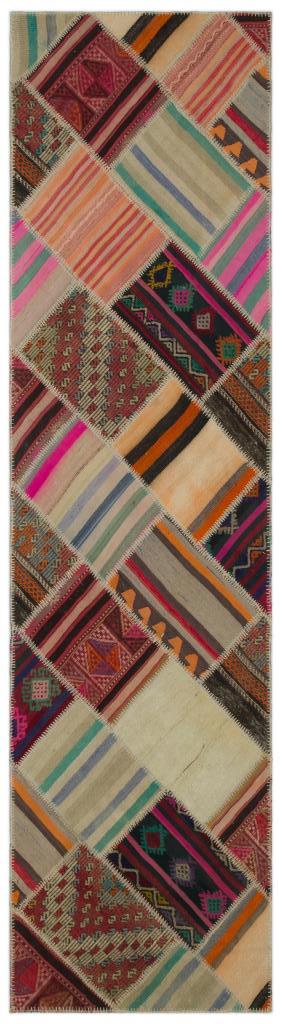Apex Kilim Patchwork Unique Striped 22548 85 x 316 cm