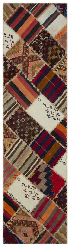 Apex Kilim Patchwork Unique Striped 22552 81 x 301 cm