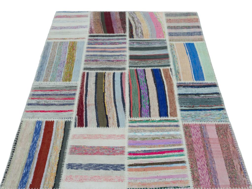 Apex Kilim Patchwork Unique Striped 25138 120 x 180 cm