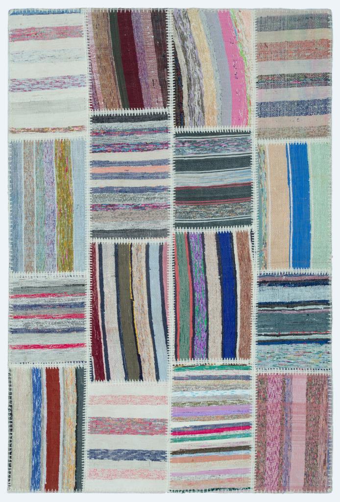 Apex Kilim Patchwork Unique Striped 25138 120 x 180 cm