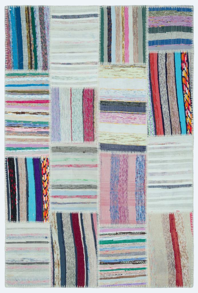 Apex Kilim Patchwork Unique Striped 25145 120 x 180 cm
