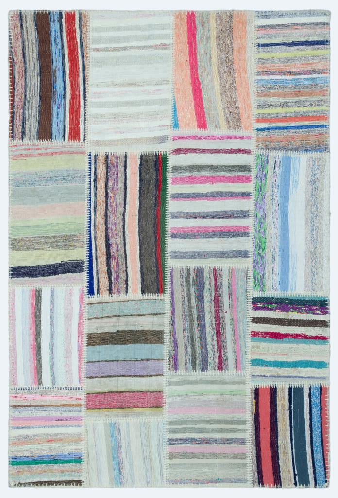 Apex Kilim Patchwork Unique Striped 25151 120 x 180 cm