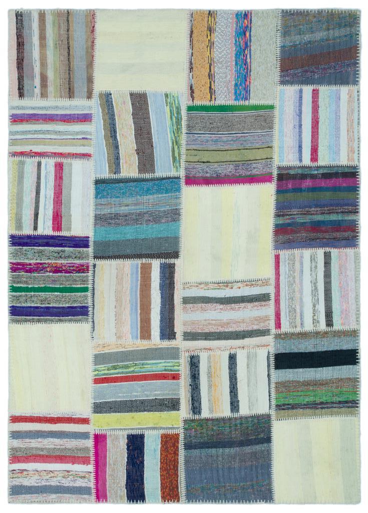 Apex Kilim Patchwork Unique Striped 25238 158 x 220 cm