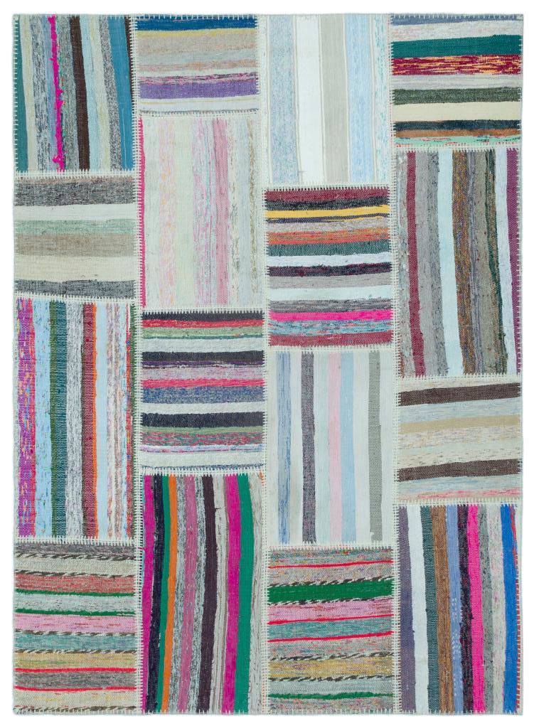 Apex Kilim Patchwork Unique Striped 25240 160 x 220 cm