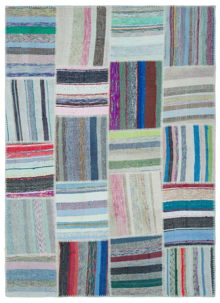 Apex Kilim Patchwork Unique Striped 25242 159 x 220 cm