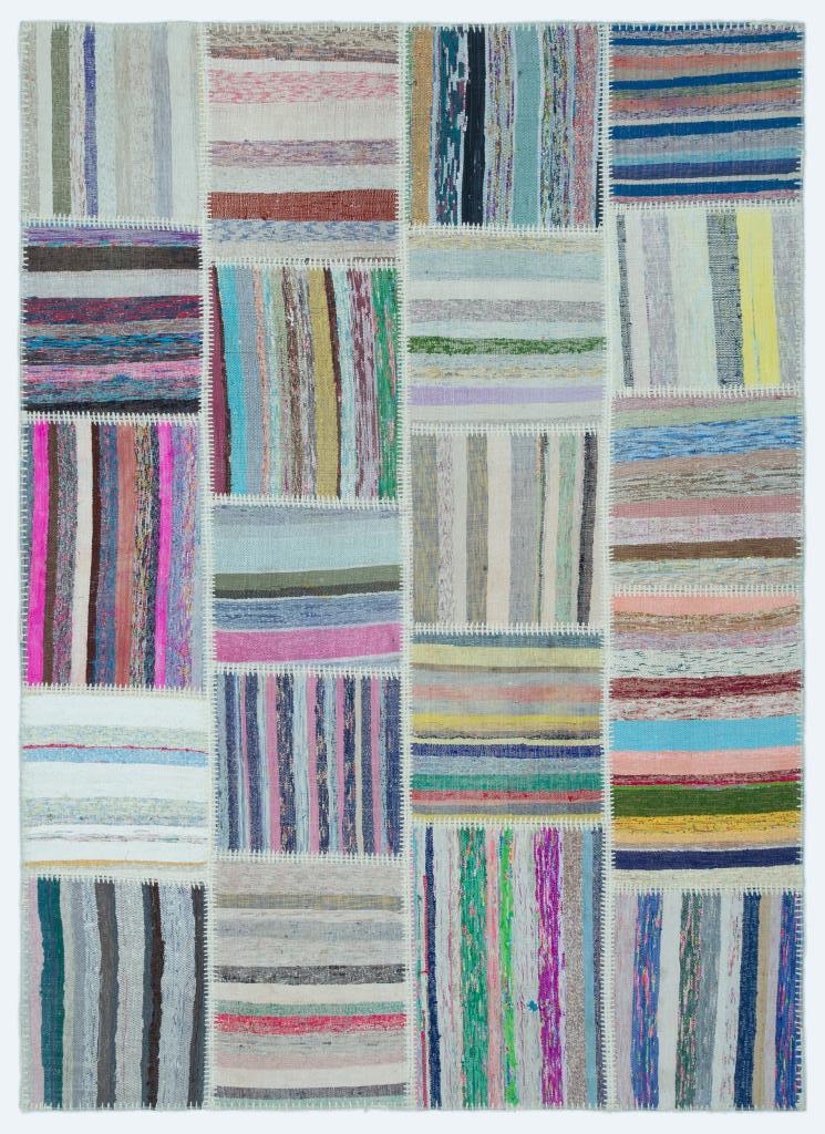 Apex Kilim Patchwork Unique Striped 25255 160 x 222 cm