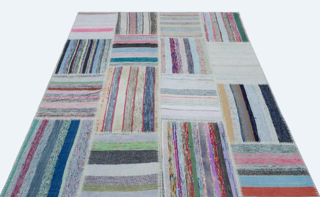 Apex Kilim Patchwork Unique Striped 25259 158 x 223 cm
