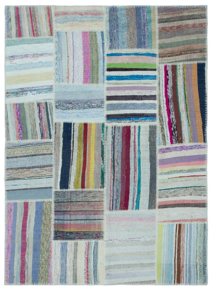 Apex Kilim Patchwork Unique Striped 25261 160 x 220 cm