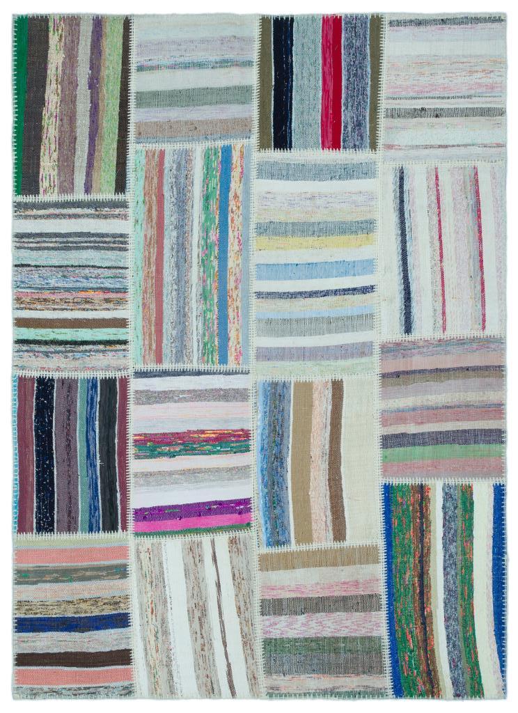 Apex Kilim Patchwork Unique Striped 25265 160 x 222 cm