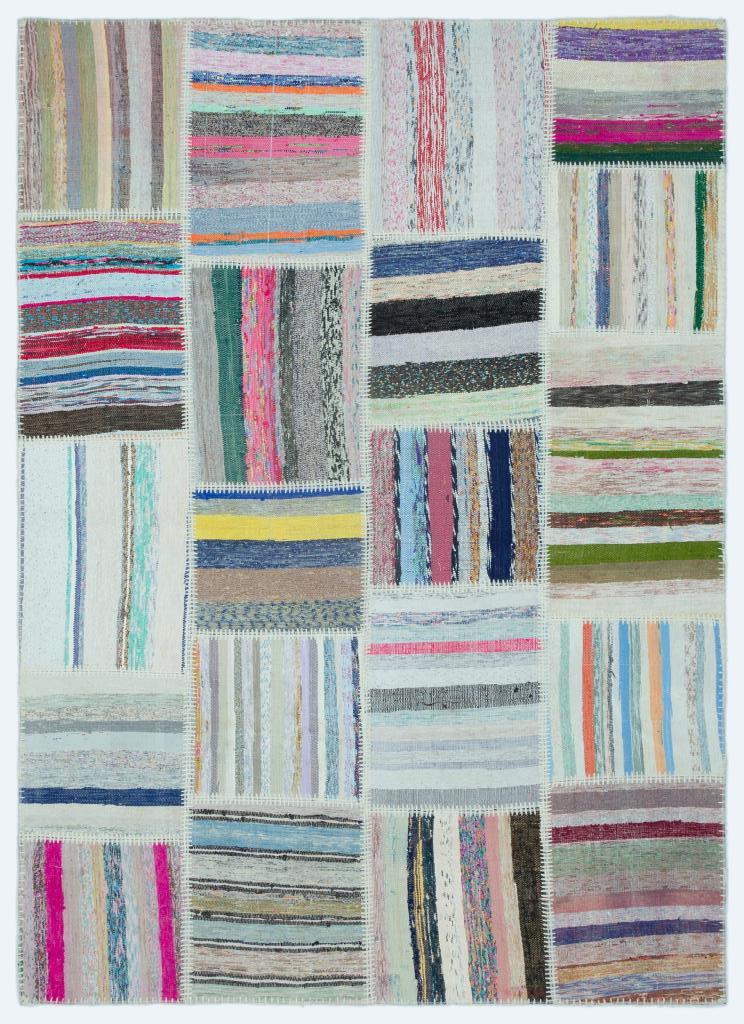 Apex Kilim Patchwork Unique Striped 25270 160 x 222 cm