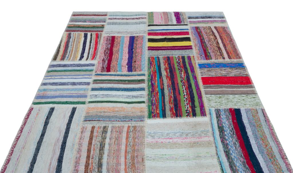 Apex Kilim Patchwork Unique Striped 25273 160 x 218 cm