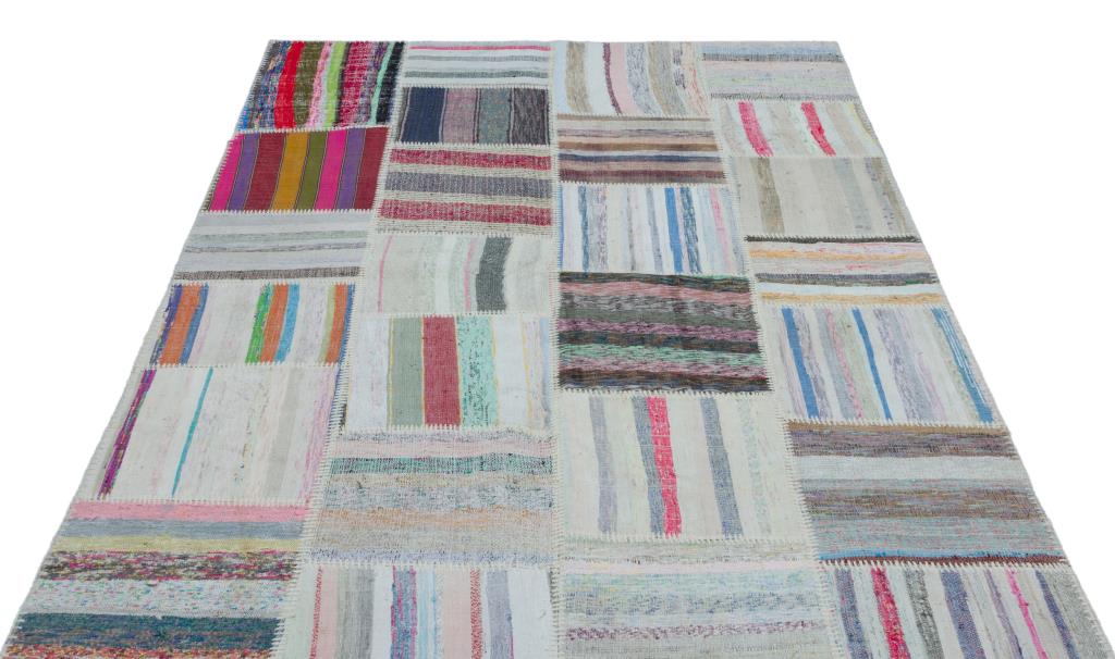 Apex Kilim Patchwork Unique Striped 25275 160 x 221 cm
