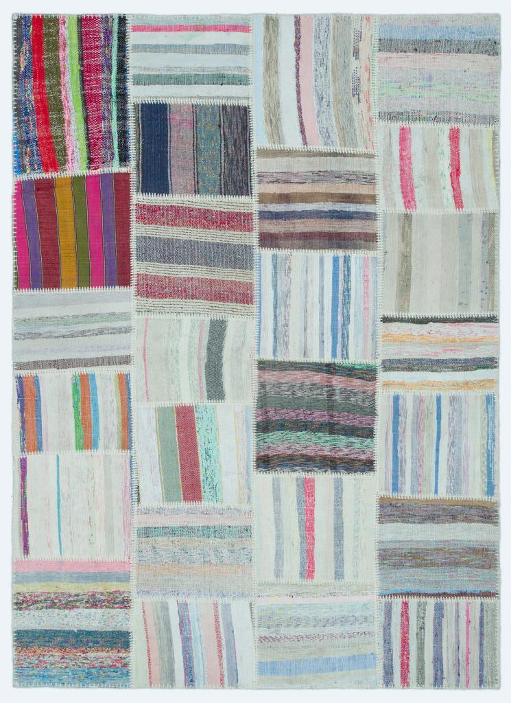 Apex Kilim Patchwork Unique Striped 25275 160 x 221 cm