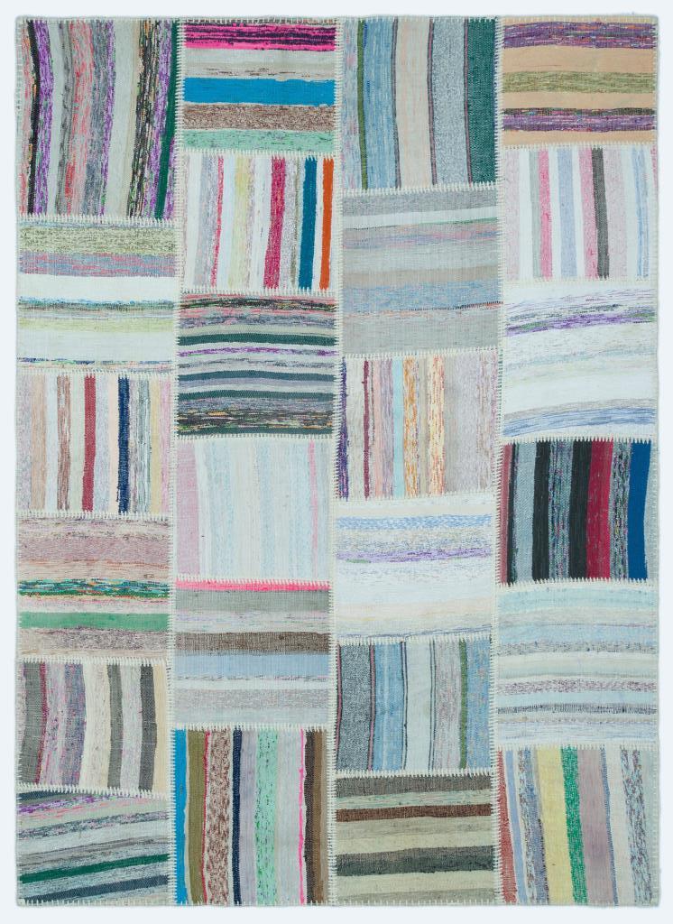 Apex Kilim Patchwork Unique Striped 25278 160 x 222 cm
