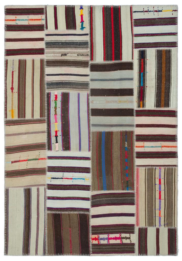 Apex Kilim Patchwork Unique Striped 25321 157 x 225 cm