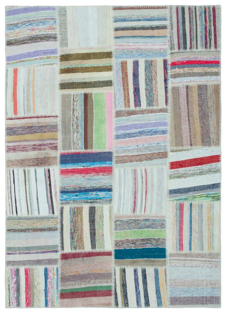 Apex Kilim Patchwork Unique Striped 25324 158 x 222 cm