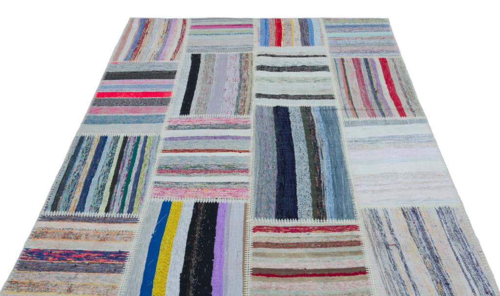 Apex Kilim Patchwork Unique Striped 25342 159 x 220 cm