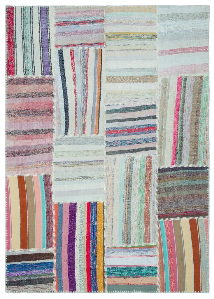 Apex Kilim Patchwork Unique Striped 25345 160 x 222 cm