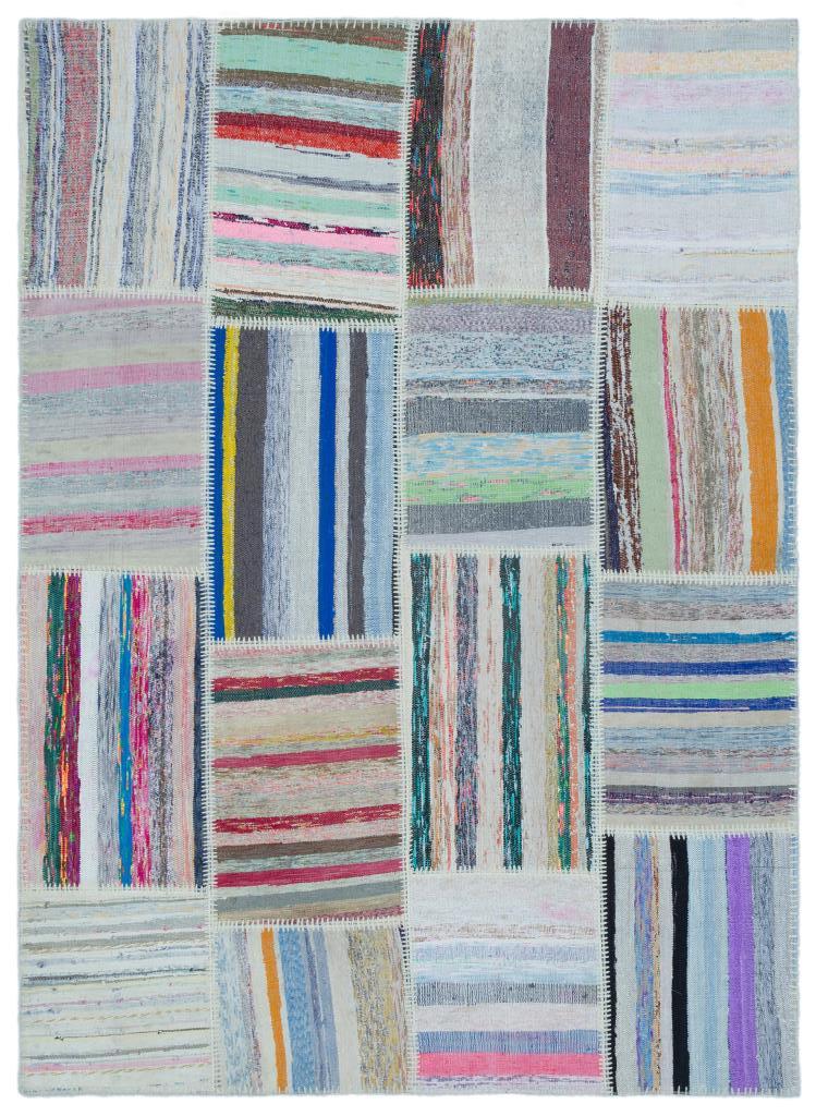 Apex Kilim Patchwork Unique Striped 25395 160 x 220 cm
