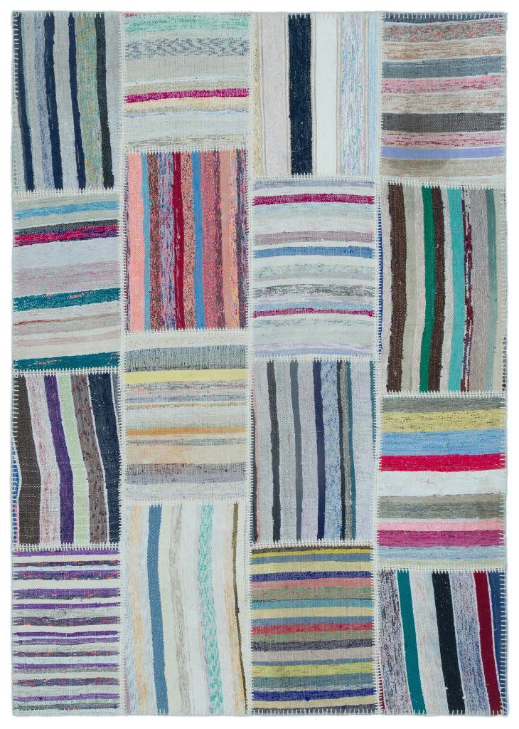 Apex Kilim Patchwork Unique Striped 25398 160 x 227 cm