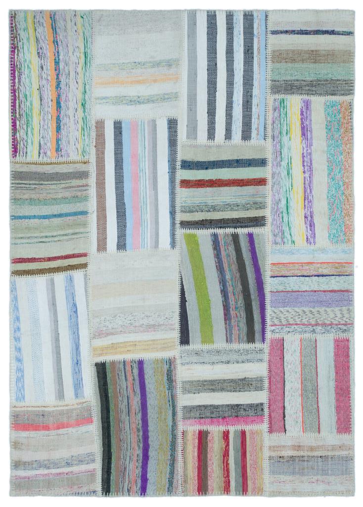 Apex Kilim Patchwork Unique Striped 25403 160 x 222 cm