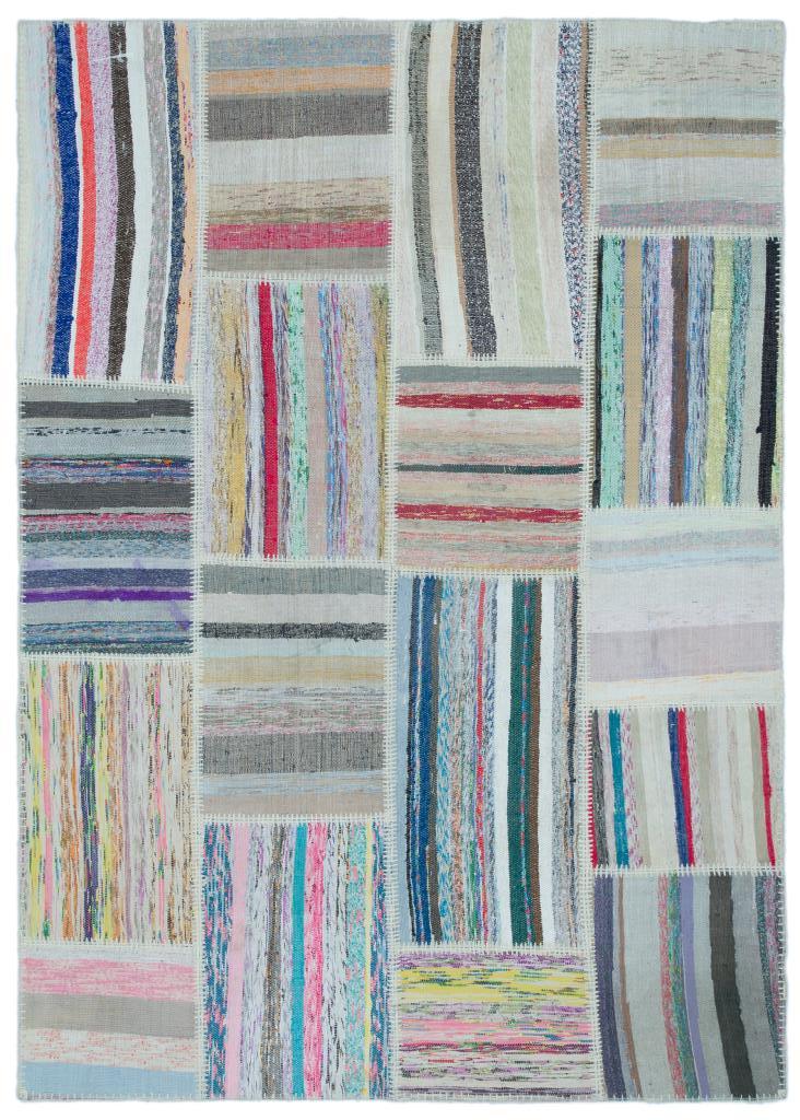 Apex Kilim Patchwork Unique Striped 25407 160 x 222 cm
